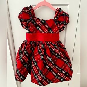 Tartan baby girl dress never worn